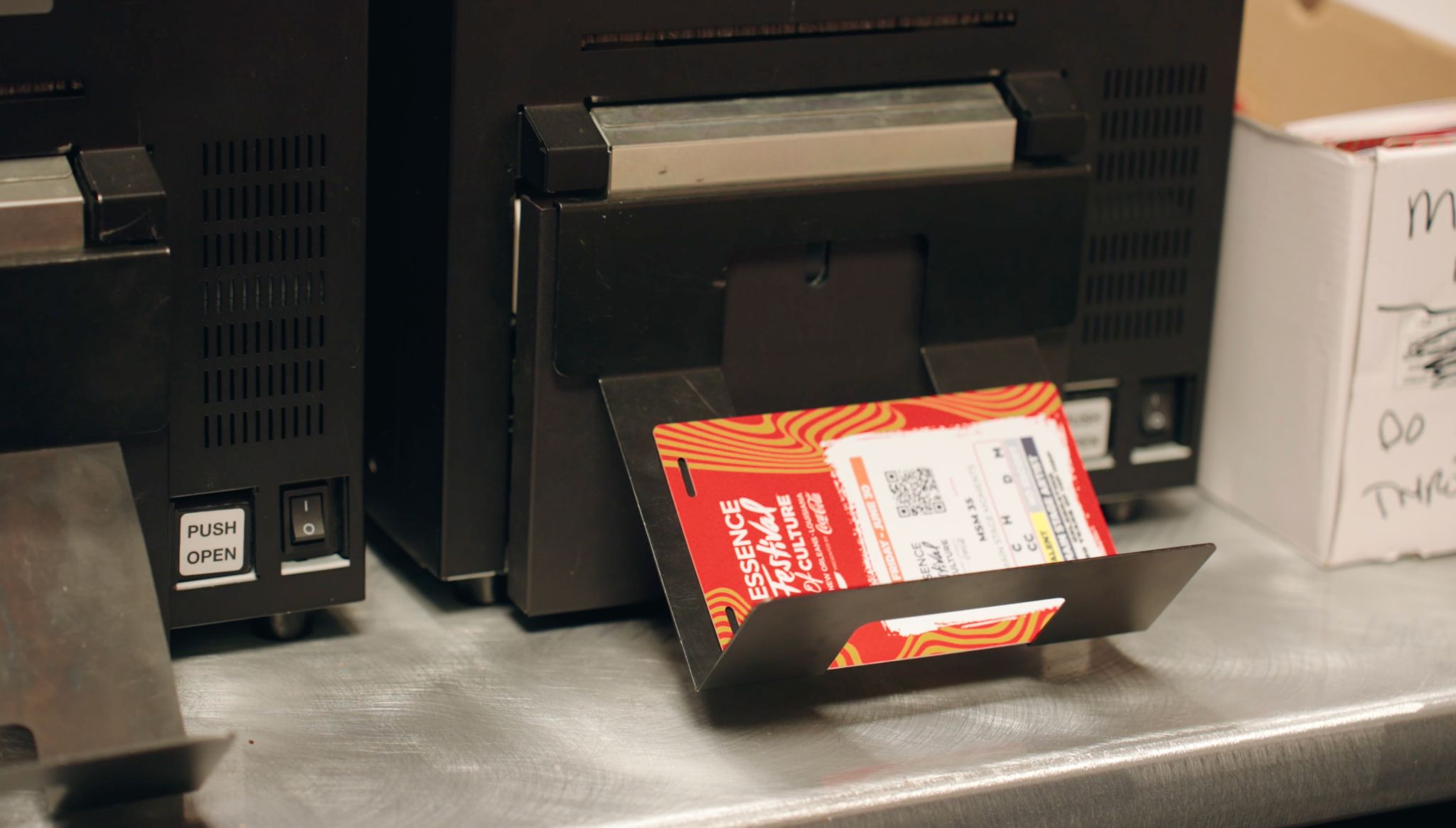 Credentialing in use at a live event