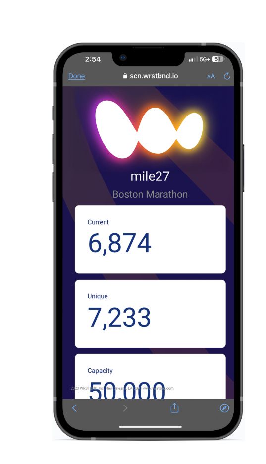 wrstSCN live zone capacity on a phone