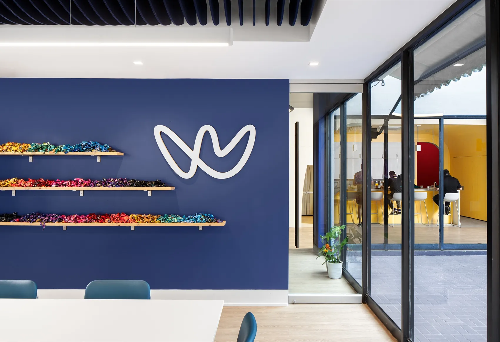 A conference room at WRSTBND HQ